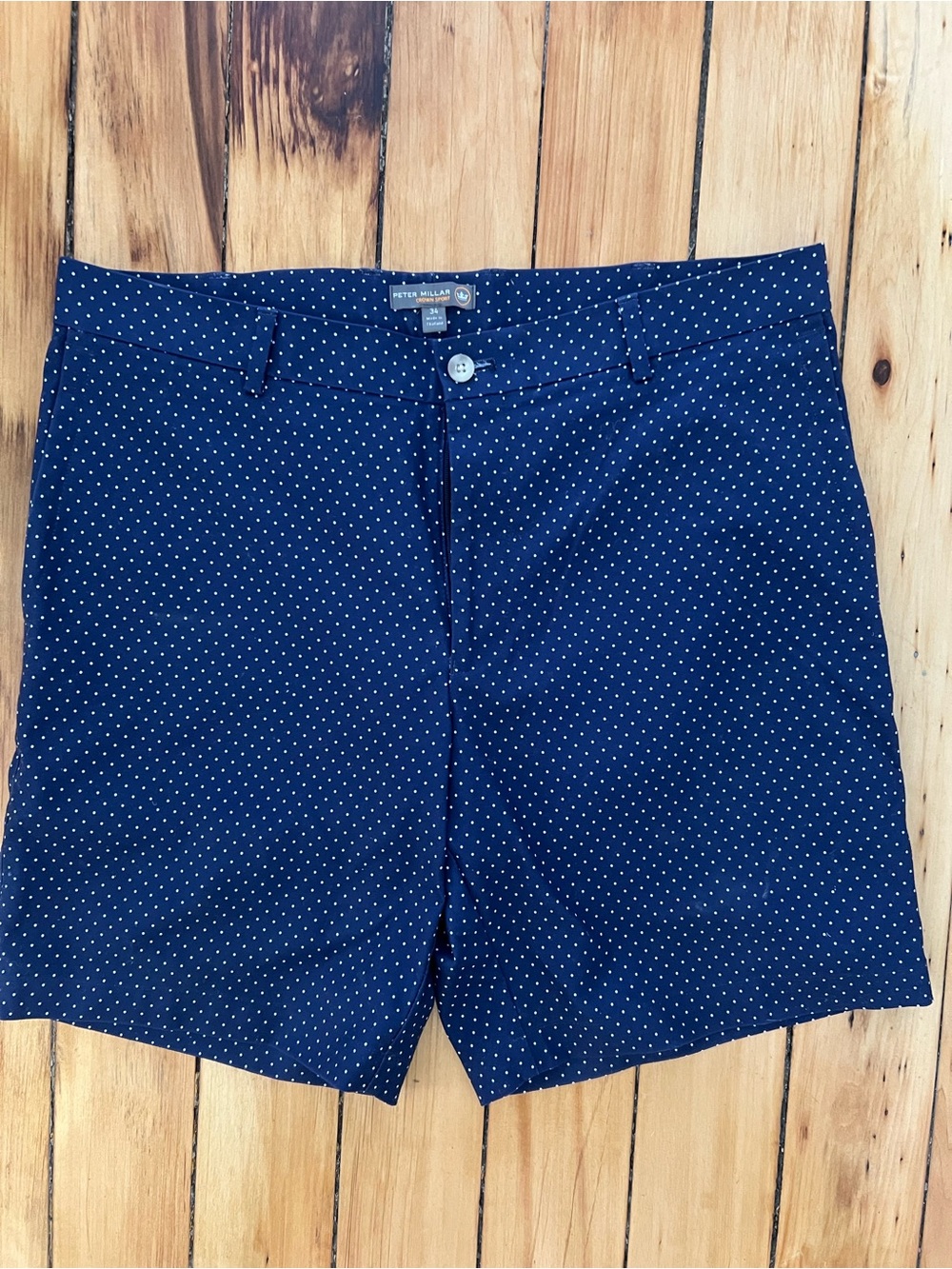 Peter Millar Navy with White Microdot Men’s Shorts size 34